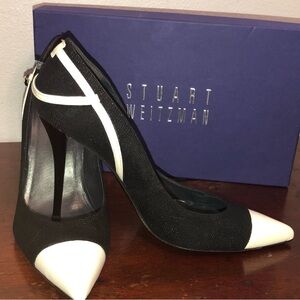 Stuart Weitzman Black and White Heels